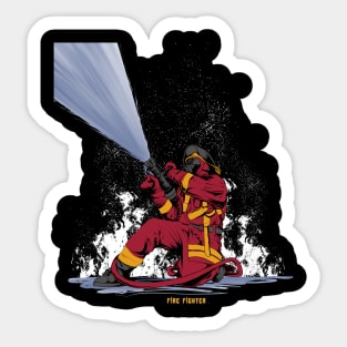 Fire Fighter Sticker